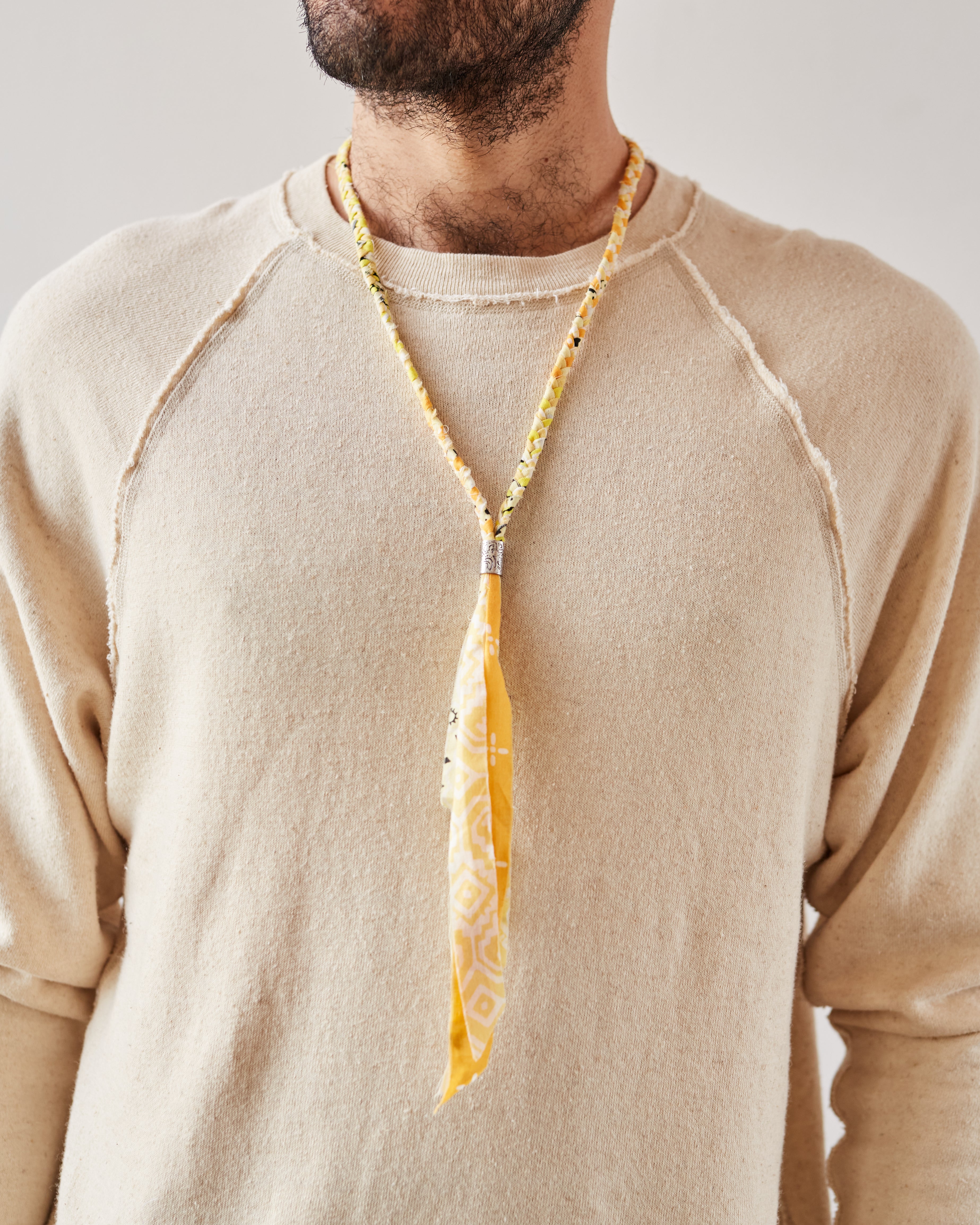 Kapital Bandana Fringe Necklace, Yellow – Glasswing