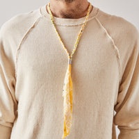 Kapital Bandana Fringe Necklace, Yellow
