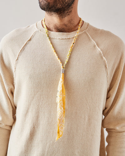 Kapital Bandana Fringe Necklace, Yellow