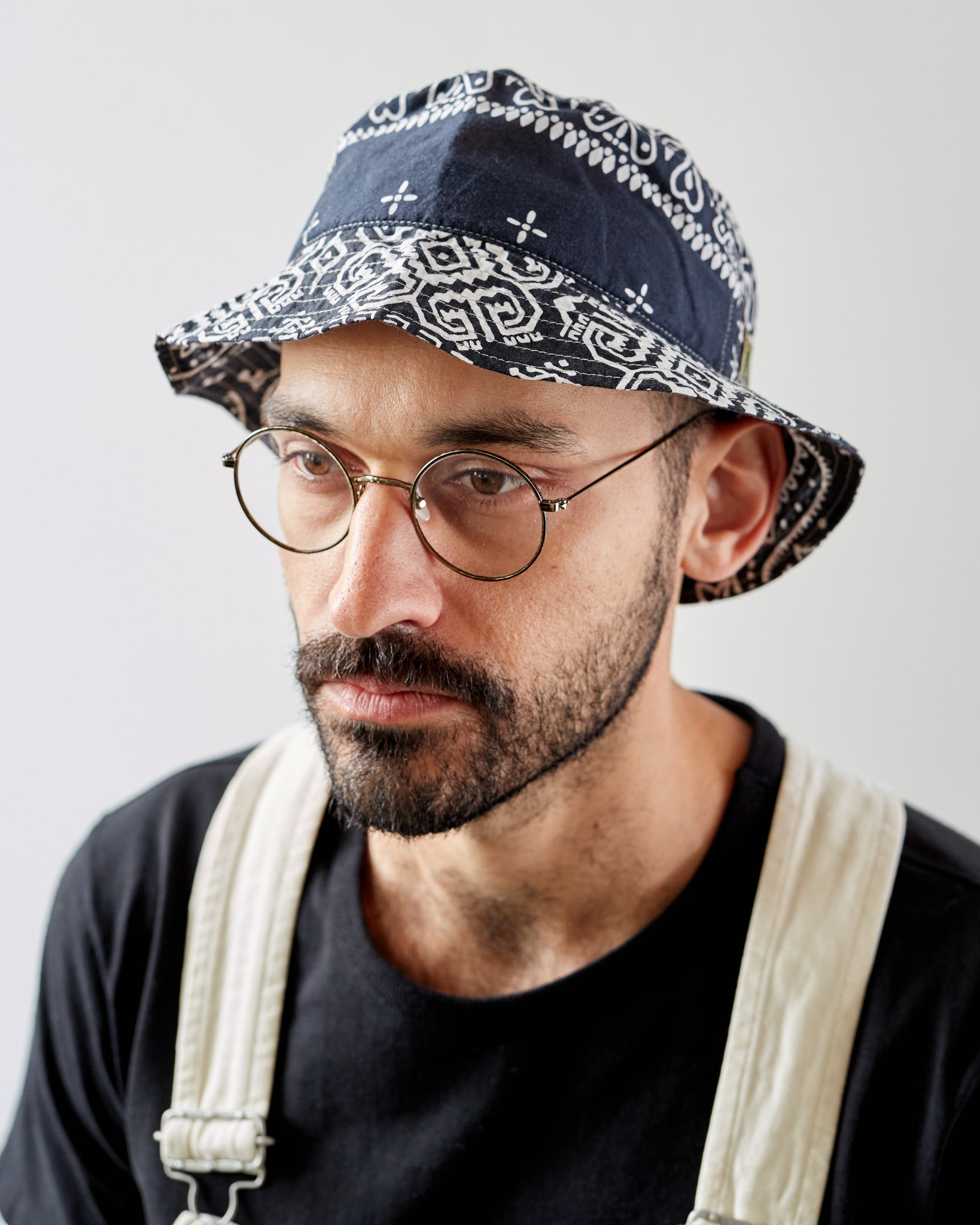 HUMAN MADE PATCHWORK PRINTED BUCKET HAT-