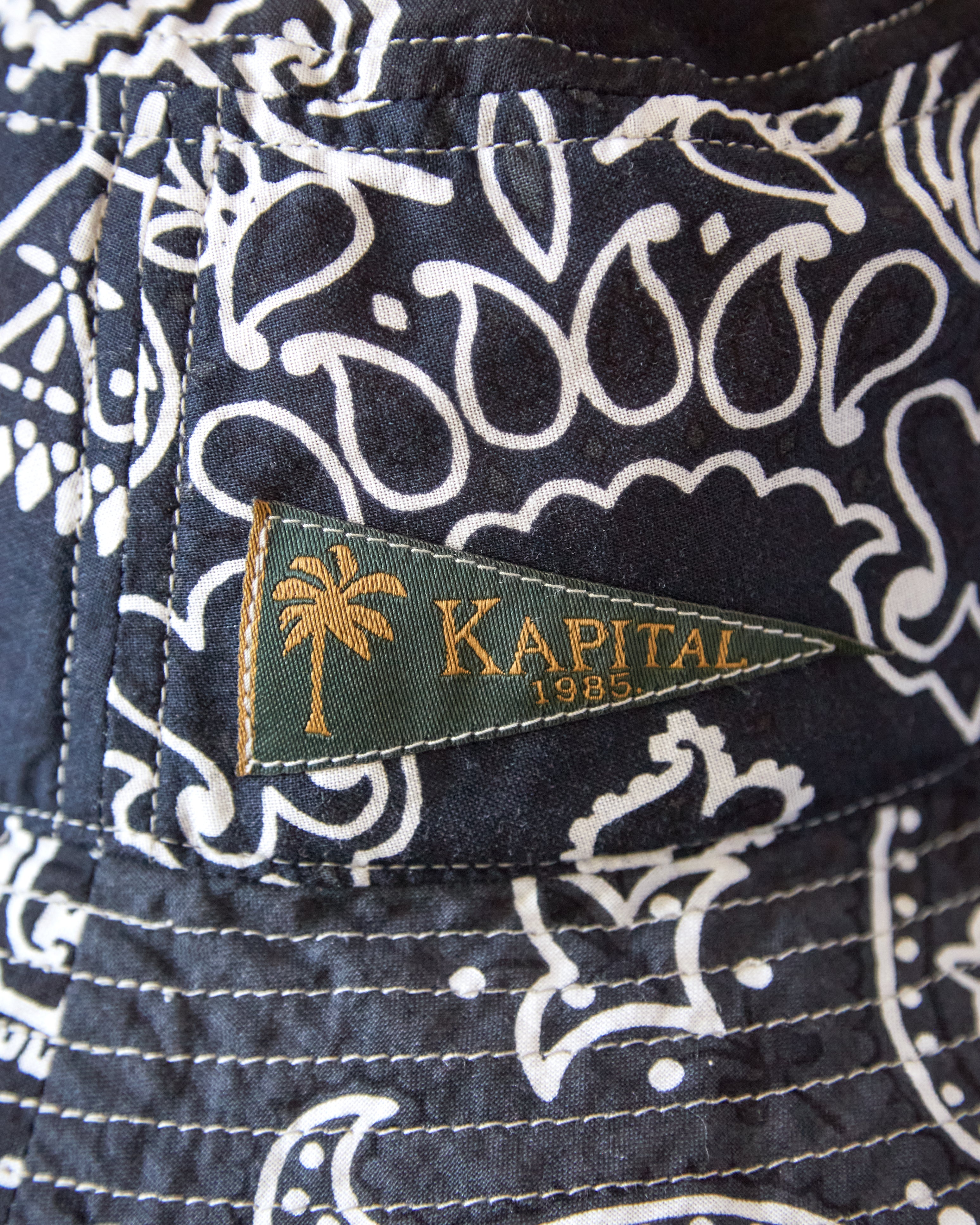Kapital Bandana Patchwork Butch Hat, Black – Glasswing