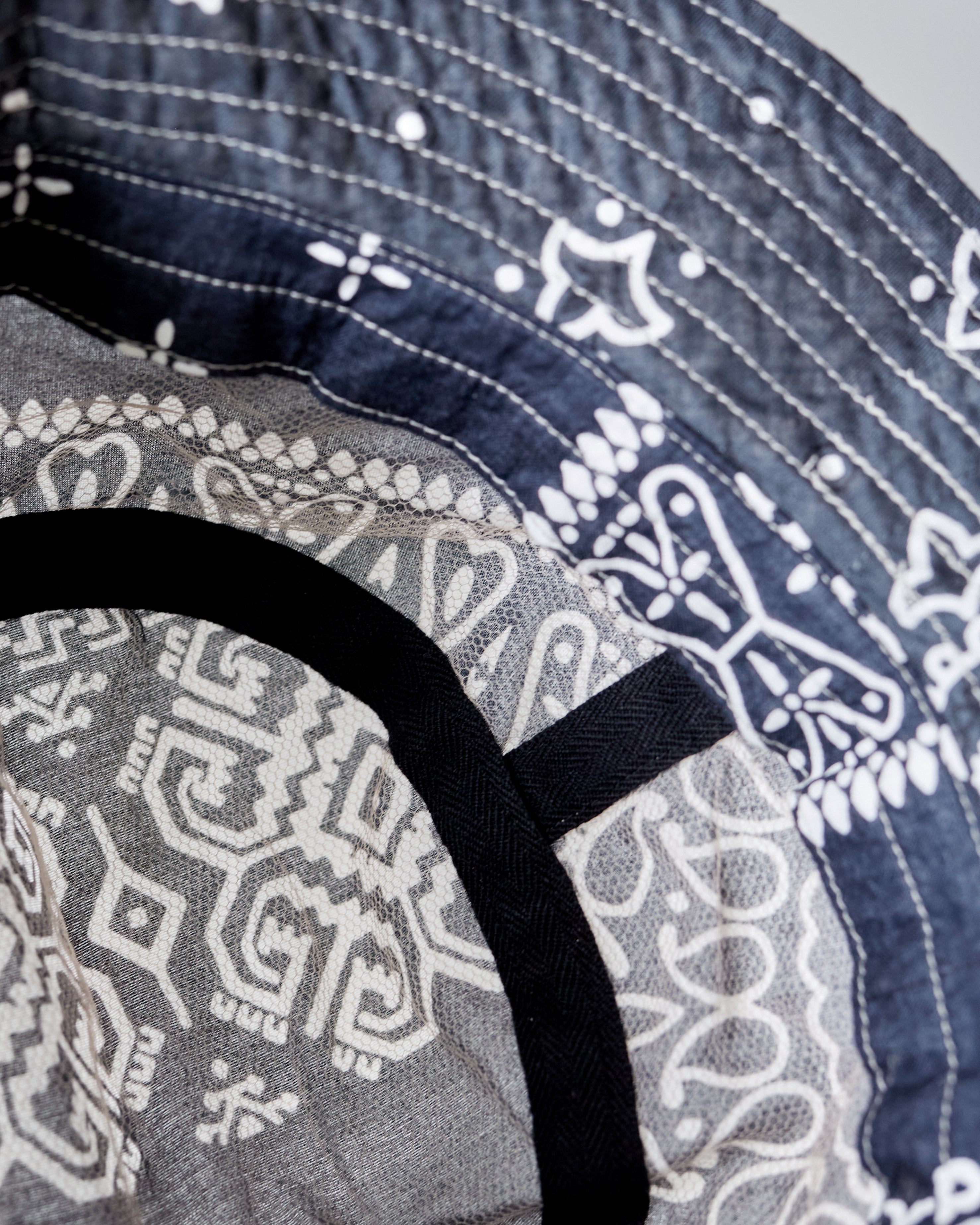 Kapital Bandana Patchwork Butch Hat, Black – Glasswing