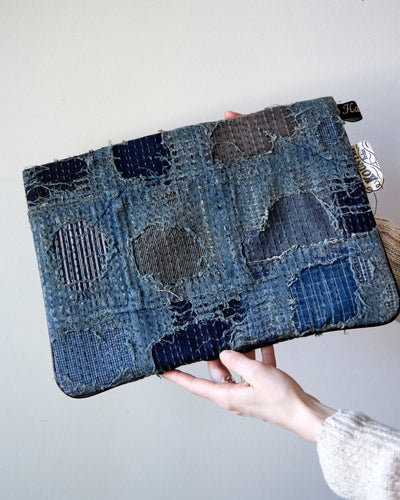 Kapital Boro Clutch Bag, Indigo