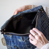 Kapital Boro Clutch Bag, Indigo