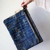 Kapital Boro Clutch Bag, Indigo