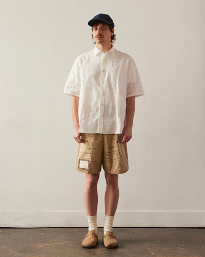 Kapital Burberry Remake Shorts, Beige