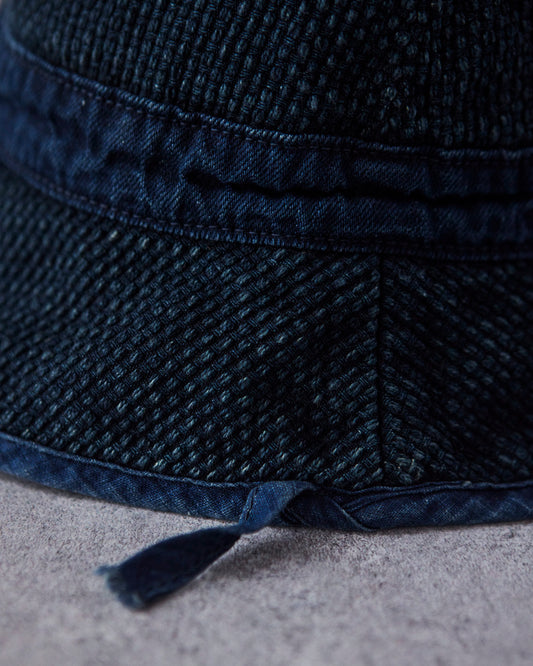 Kapital Canvas Bucket Hat, Indigo