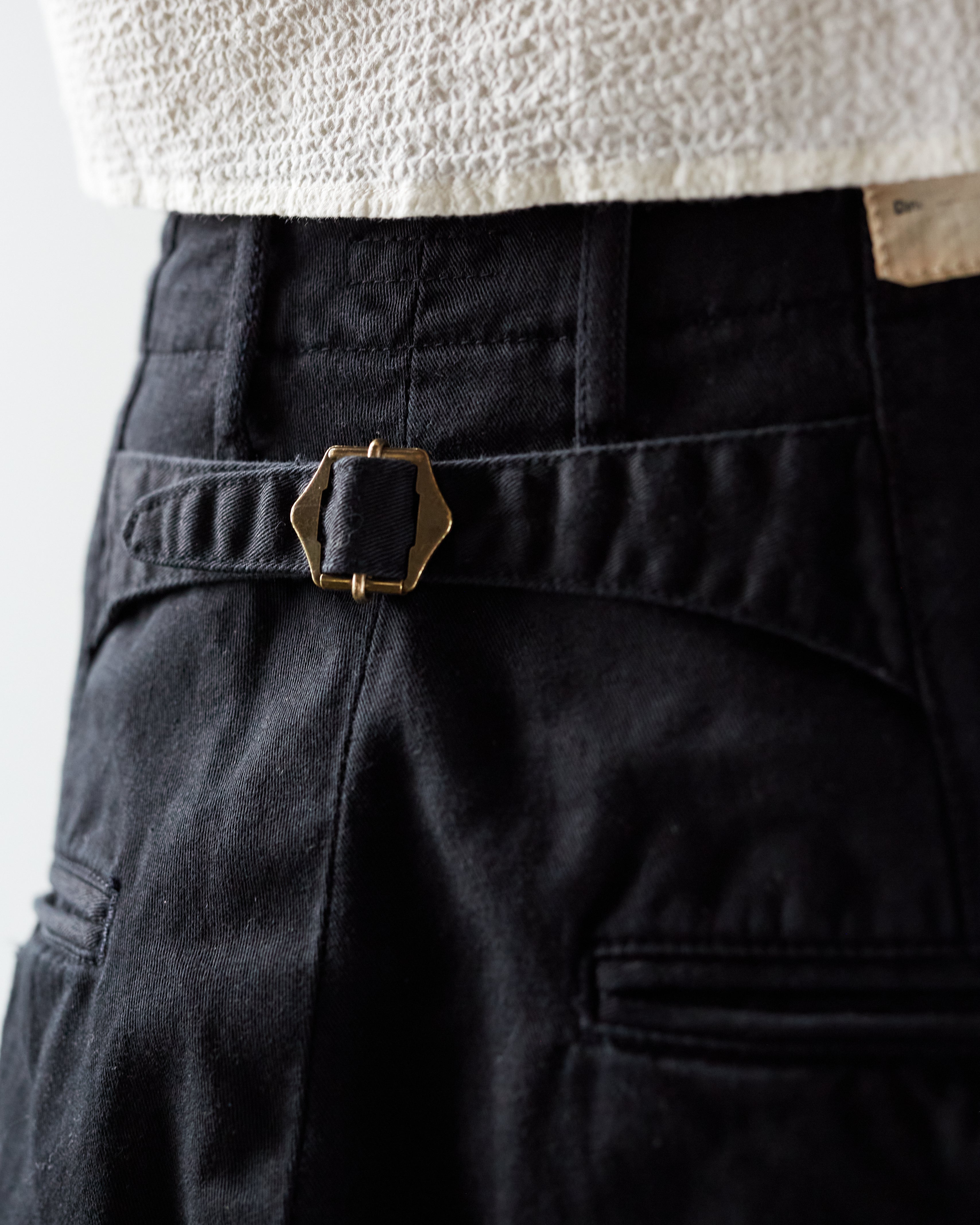 Kapital Chino High Waist Nime Pants, Black – Glasswing