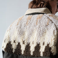 Kapital Cloth Boa Fleece Nordic Anorak, Brown
