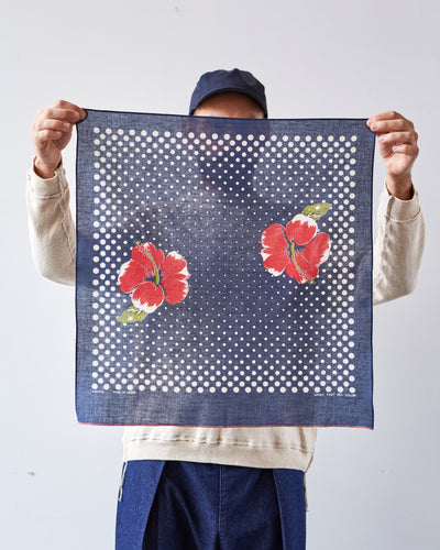 Kapital Coco Hibiscus Bandana, Navy