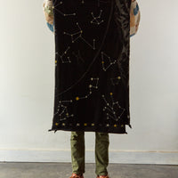 Kapital Compressed Wool Scarf Constellation, Black