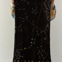 Kapital Compressed Wool Scarf Constellation, Black