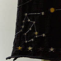 Kapital Compressed Wool Scarf Constellation, Black