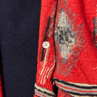 Kapital Compressed Wool Scarf Ortega Blanket, Red