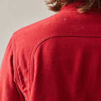 Kapital Cotton Wool Mopar Shirt, Red