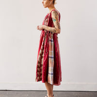 Kapital Crazy Patchwork Khalo Dress, Red