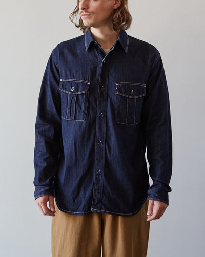 Kapital Denim Work Shirt, Indigo