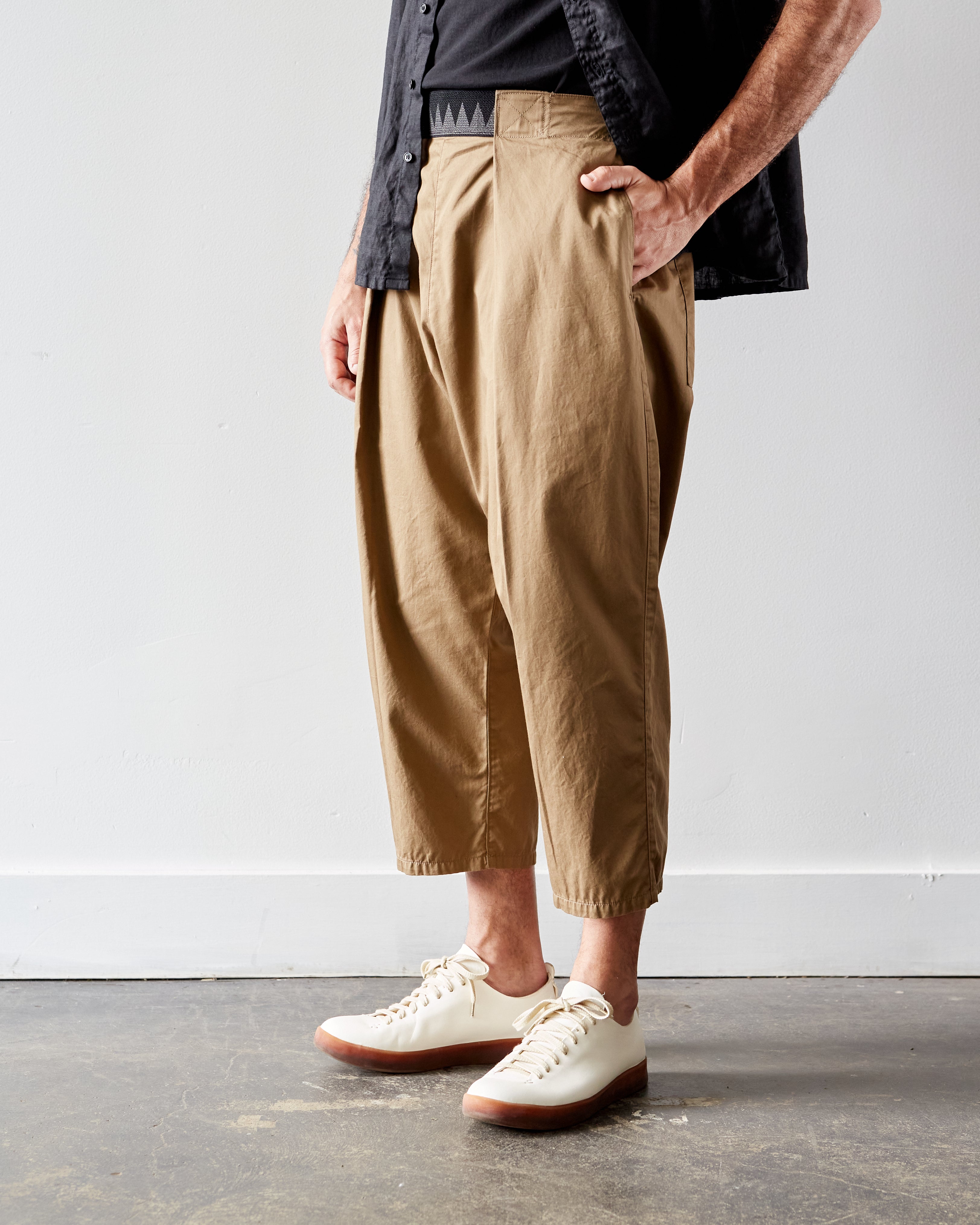 Kapital Easy Beach Go Pants, Beige Glasswing