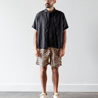 Kapital Fast-Dry Taffeta Easy Shorts, Leopard