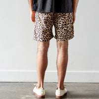 Kapital Fast-Dry Taffeta Easy Shorts, Leopard