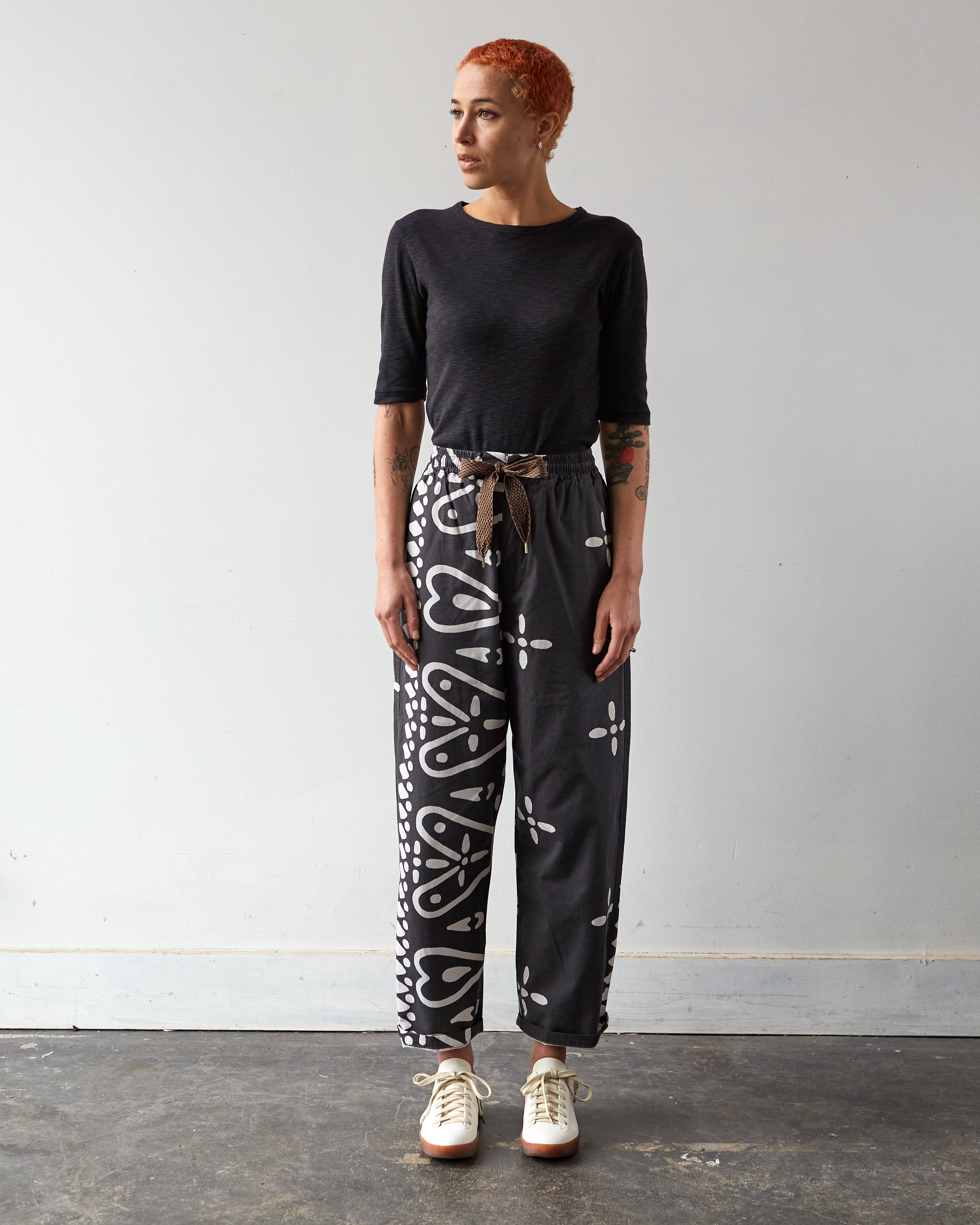 KAPITAL黒ワイドパンツ KAPITAL Fulling Wool CASA Pants Black | HAVEN