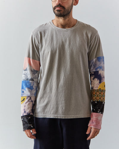 Kapital Jersey Hippie Long Sleeve T, Gray