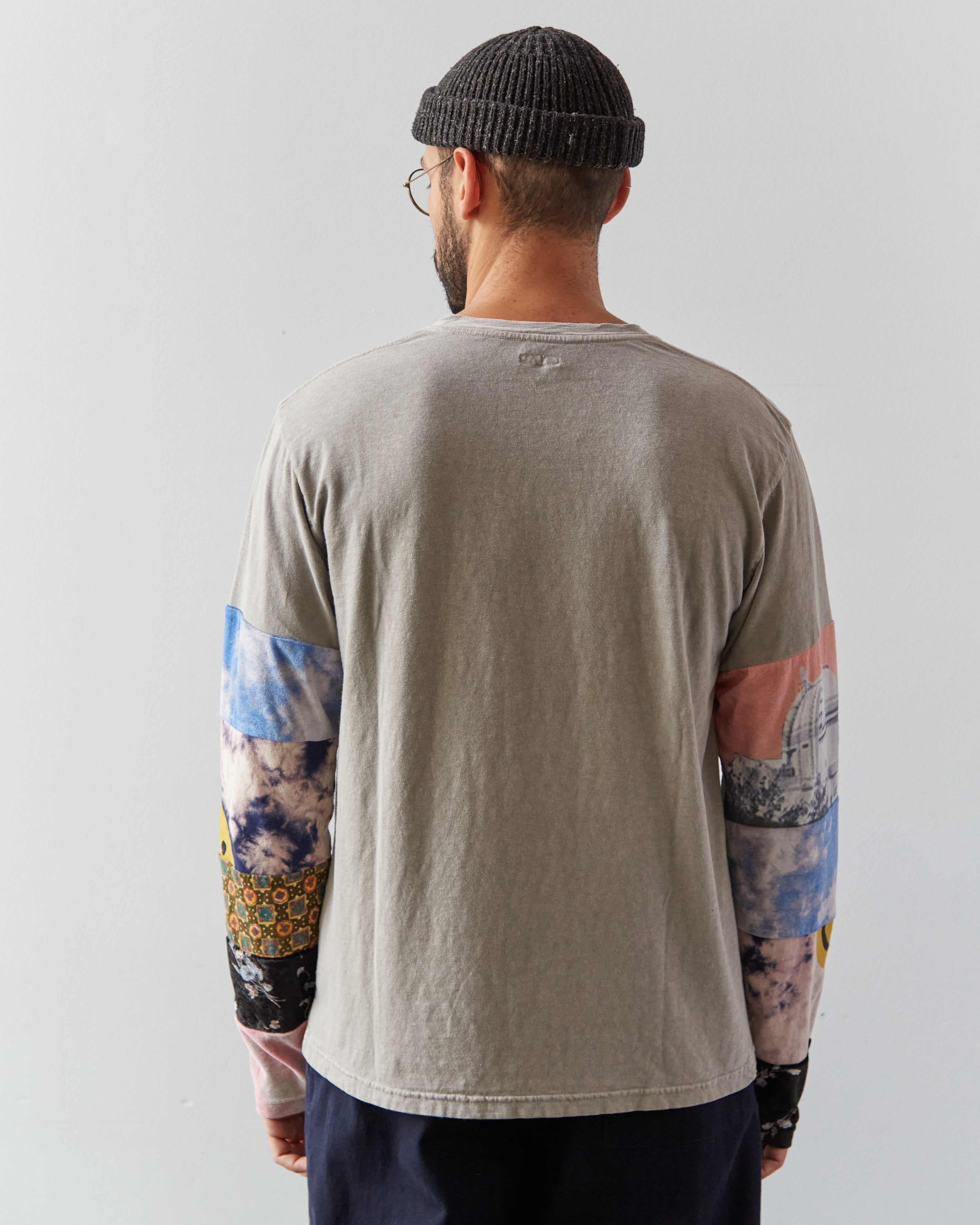 Kapital Jersey Hippie Long Sleeve T, Gray – Glasswing