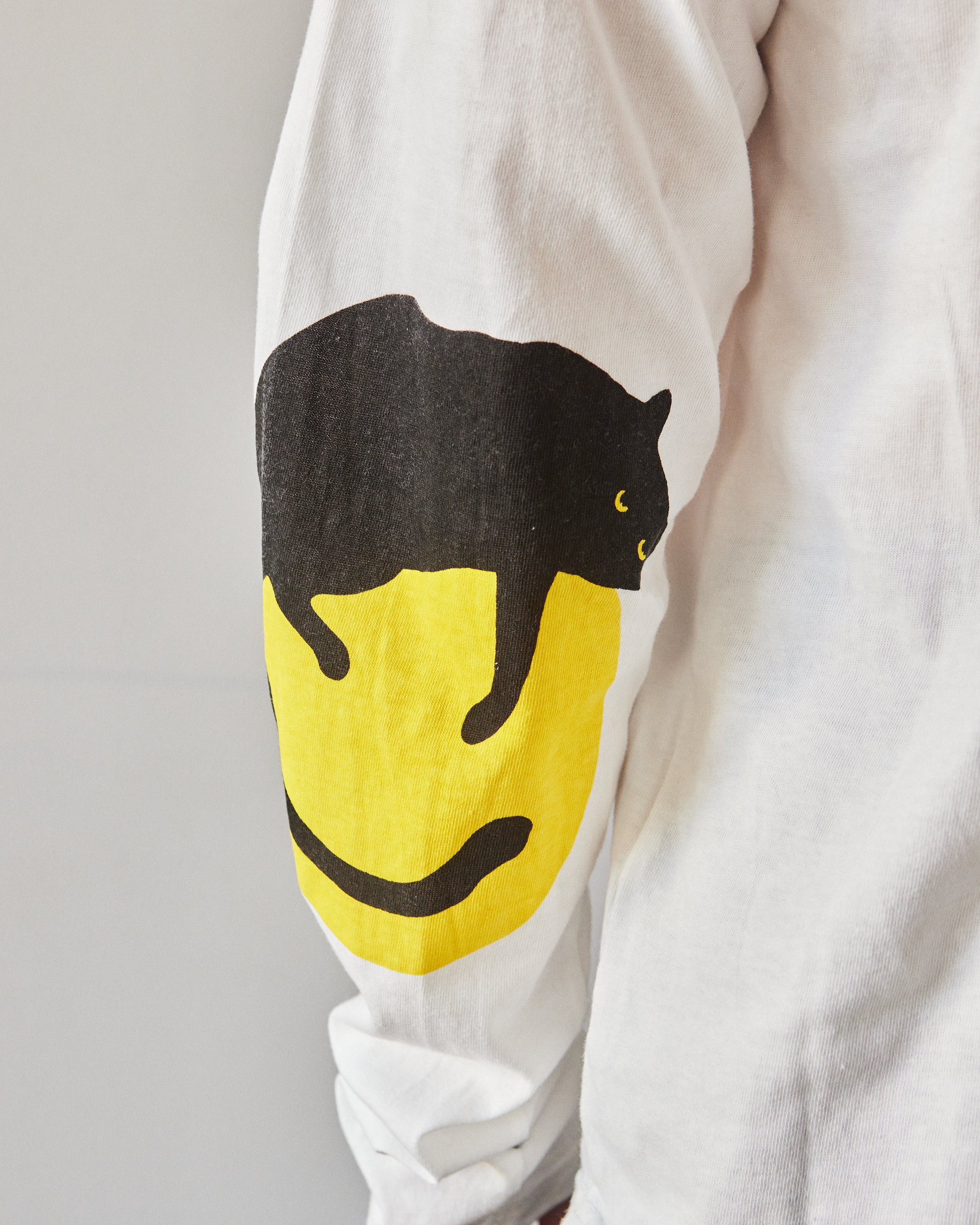 トップス KAPITAL Smiley Raglan Long Sleeve Tee KAPITAL Smiley Raglan Long Sleeve Tee