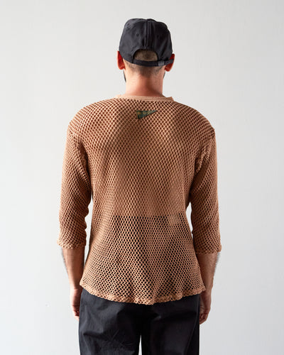 Kapital Katabira 3/4 Sleeve Tee, Moca Beige