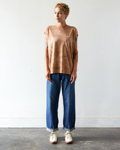 Kapital Katabira Sleeveless Tee, Moca Beige