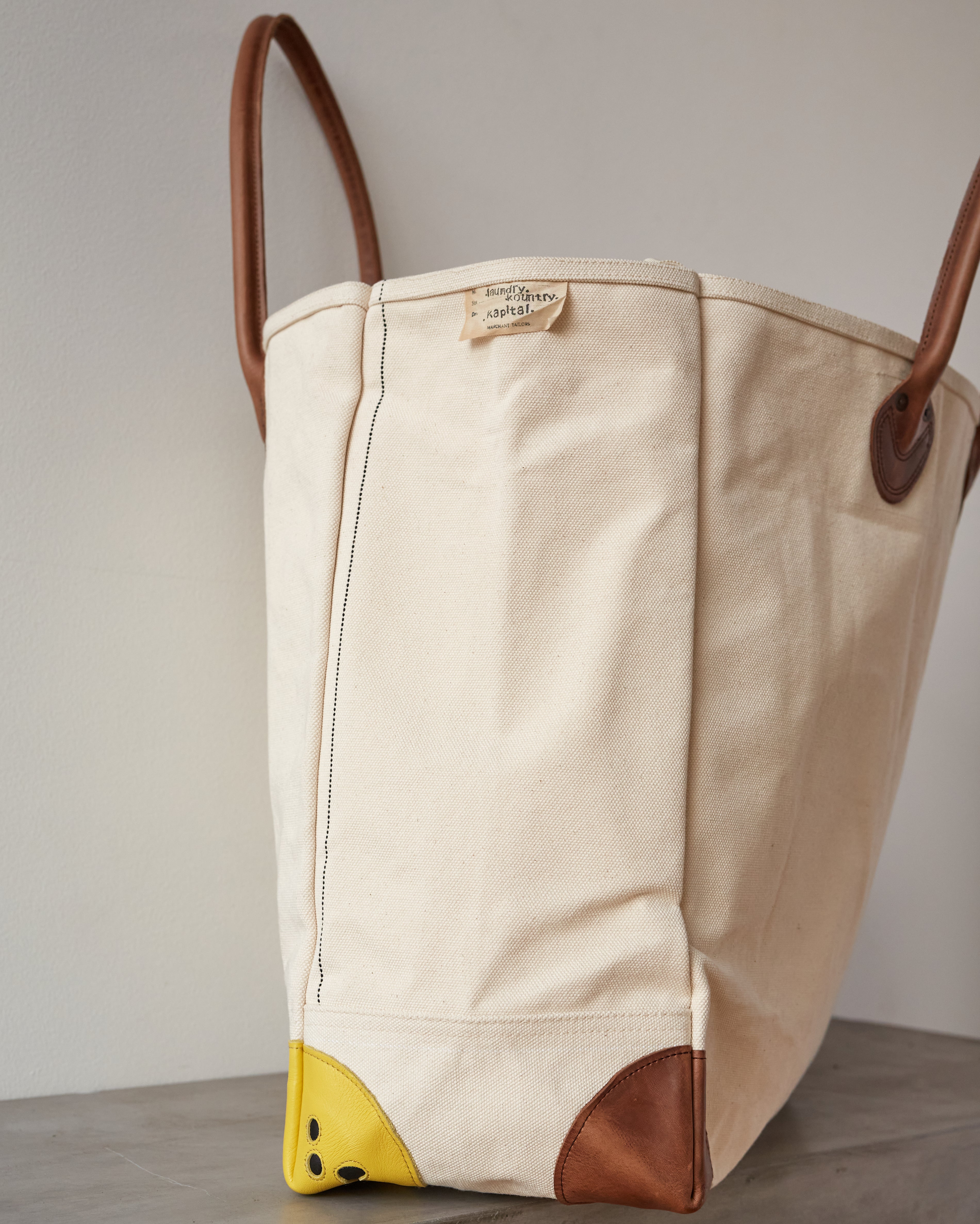 Kapital Large Rainsmile Milk Bag, Natural – Glasswing