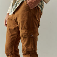 Kapital Light Canvas Ringoman Cargo Pants, Gold