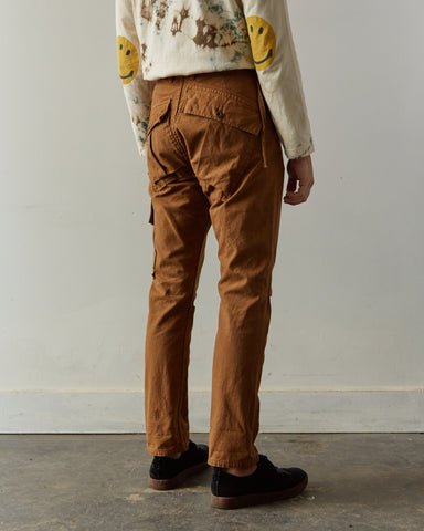 Kapital Light Canvas Ringoman Cargo Pants, Gold