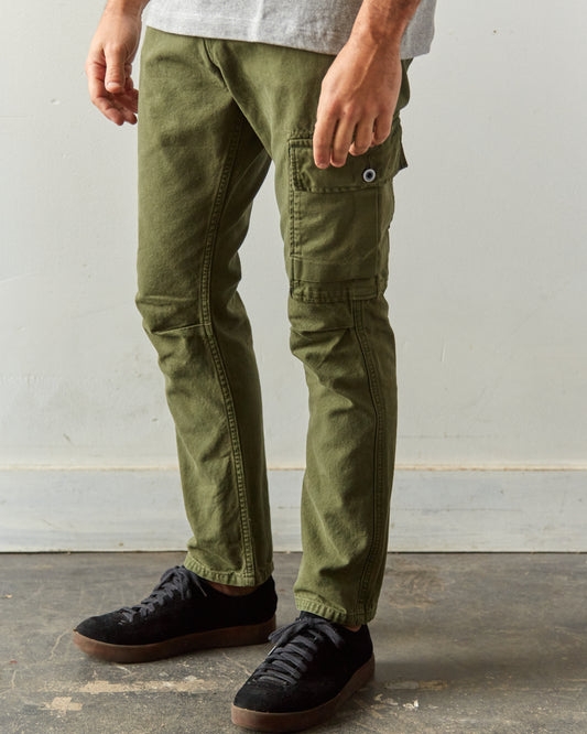 Kapital Light Canvas Ringoman Cargo Pants, Khaki