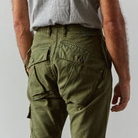 Kapital Light Canvas Ringoman Cargo Pants, Khaki