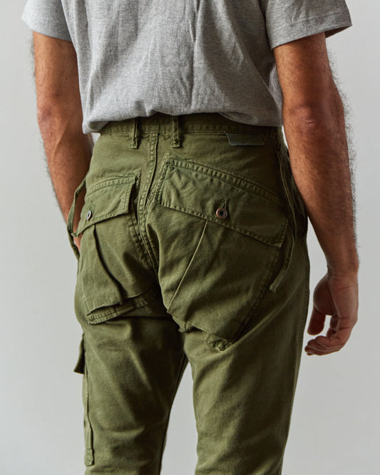 Kapital Light Canvas Ringoman Cargo Pants, Khaki