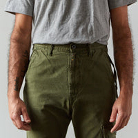 Kapital Light Canvas Ringoman Cargo Pants, Khaki