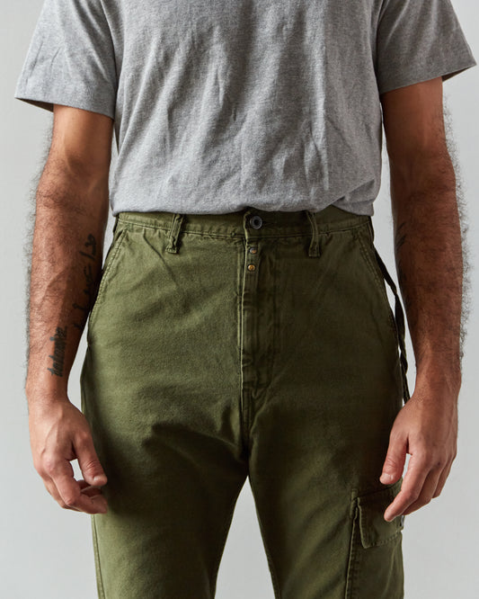 Kapital Light Canvas Ringoman Cargo Pants, Khaki