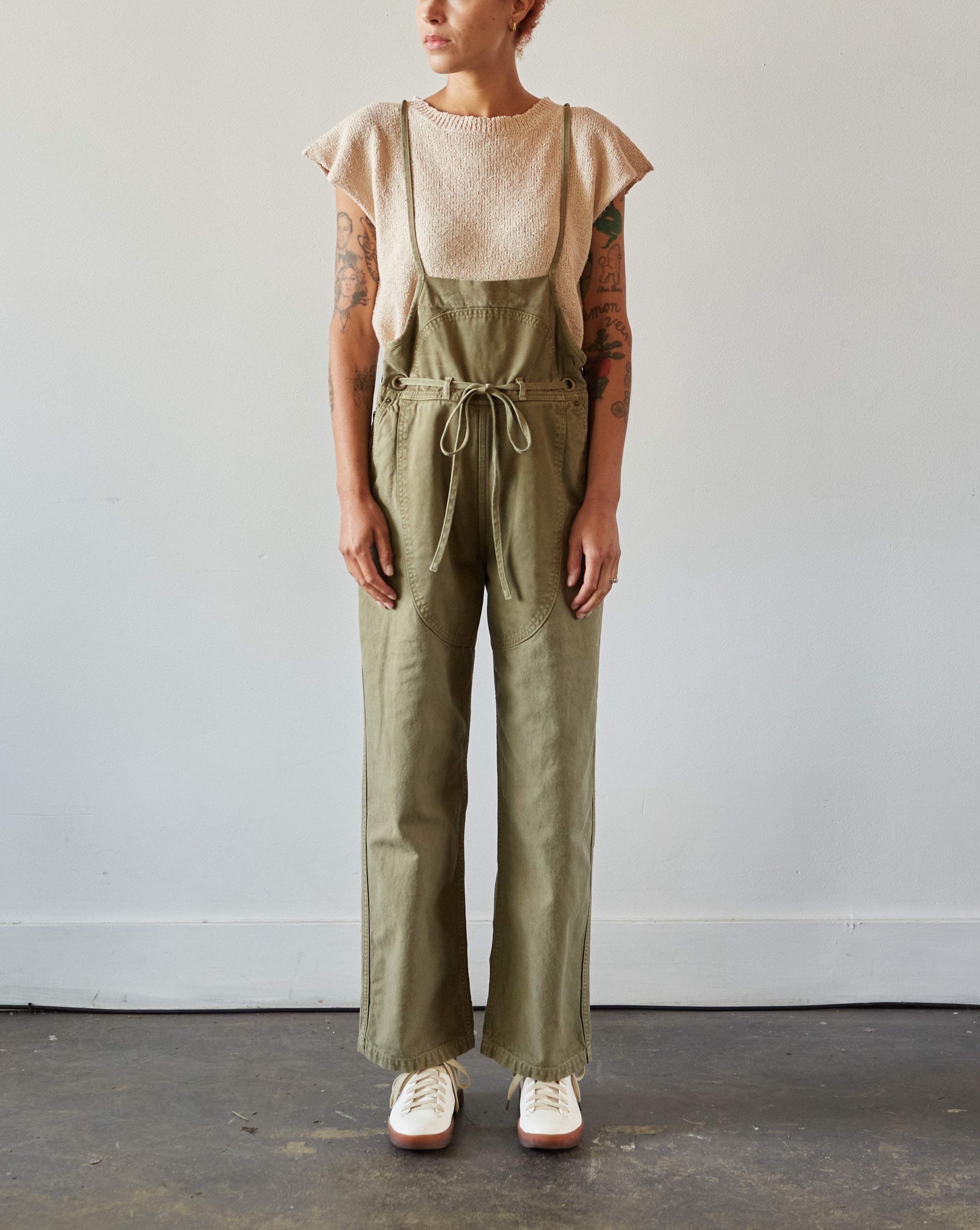 Kapital Light Canvas Welder Overall, Khaki – Glasswing