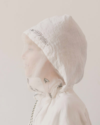 Kapital Linen Drawn Work BUG Anorak, White