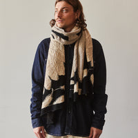 Kapital Ohwashi Wool Scarf, Black