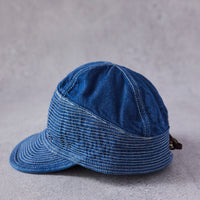 Kapital Old Man and the Sea Cap 12oz Denim, Midtone