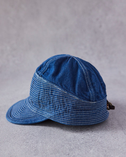 Kapital Old Man and the Sea Cap 12oz Denim, Midtone