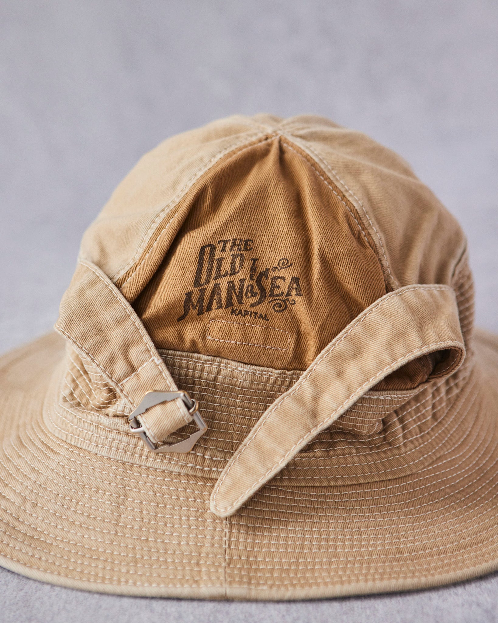 Kapital Old Man and the Sea Chino Hat, Beige