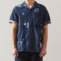 Kapital Patchwork Boro Aloha Shirt, Indigo