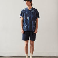 Kapital Patchwork Boro Aloha Shirt, Indigo