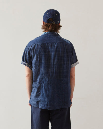 Kapital Patchwork Boro Aloha Shirt, Indigo