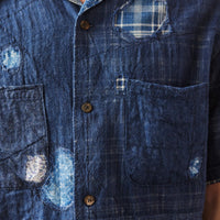 Kapital Patchwork Boro Aloha Shirt, Indigo