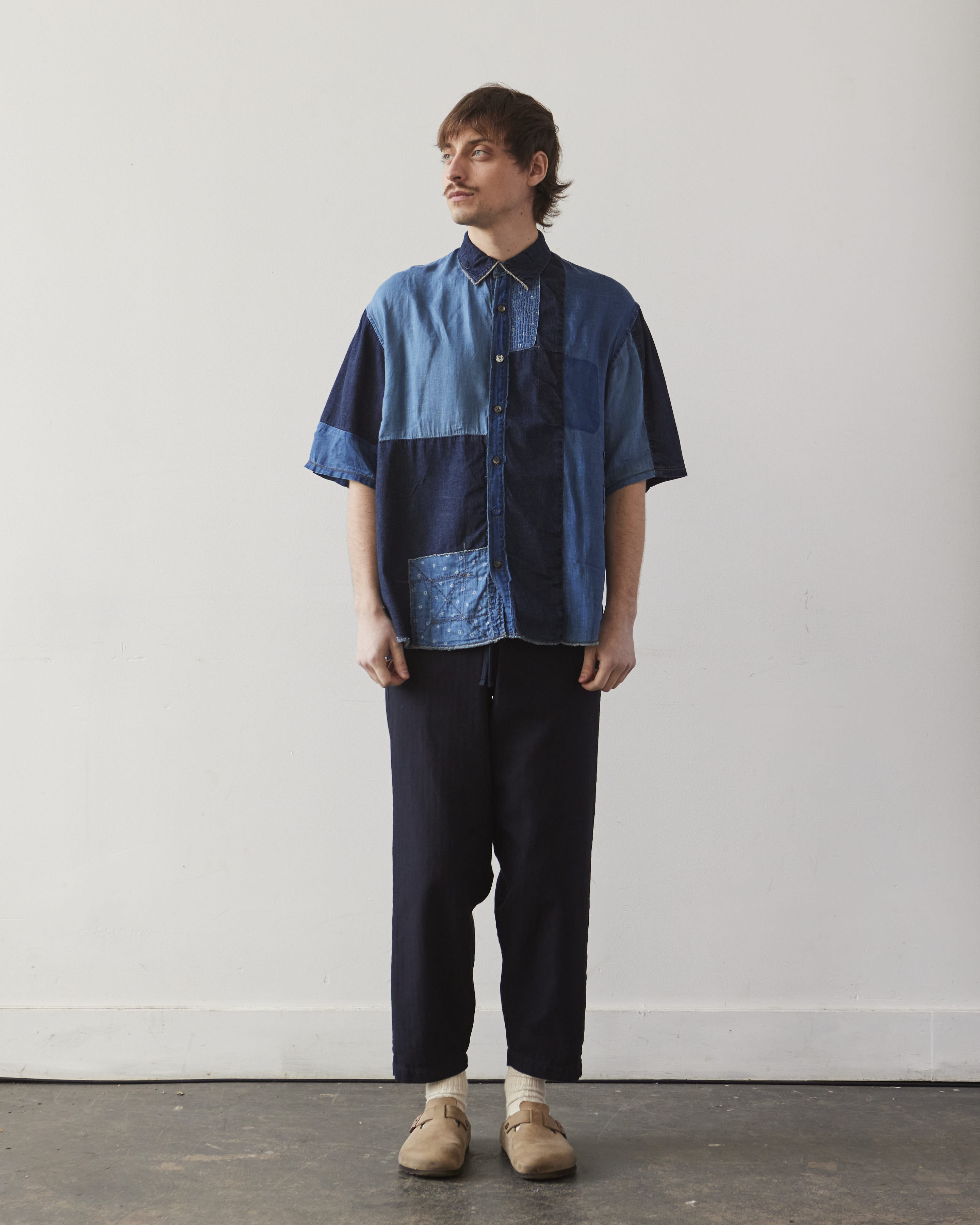 kathm様 Kapital Patchwork Katmandu Shirt, Indigo – Glasswing