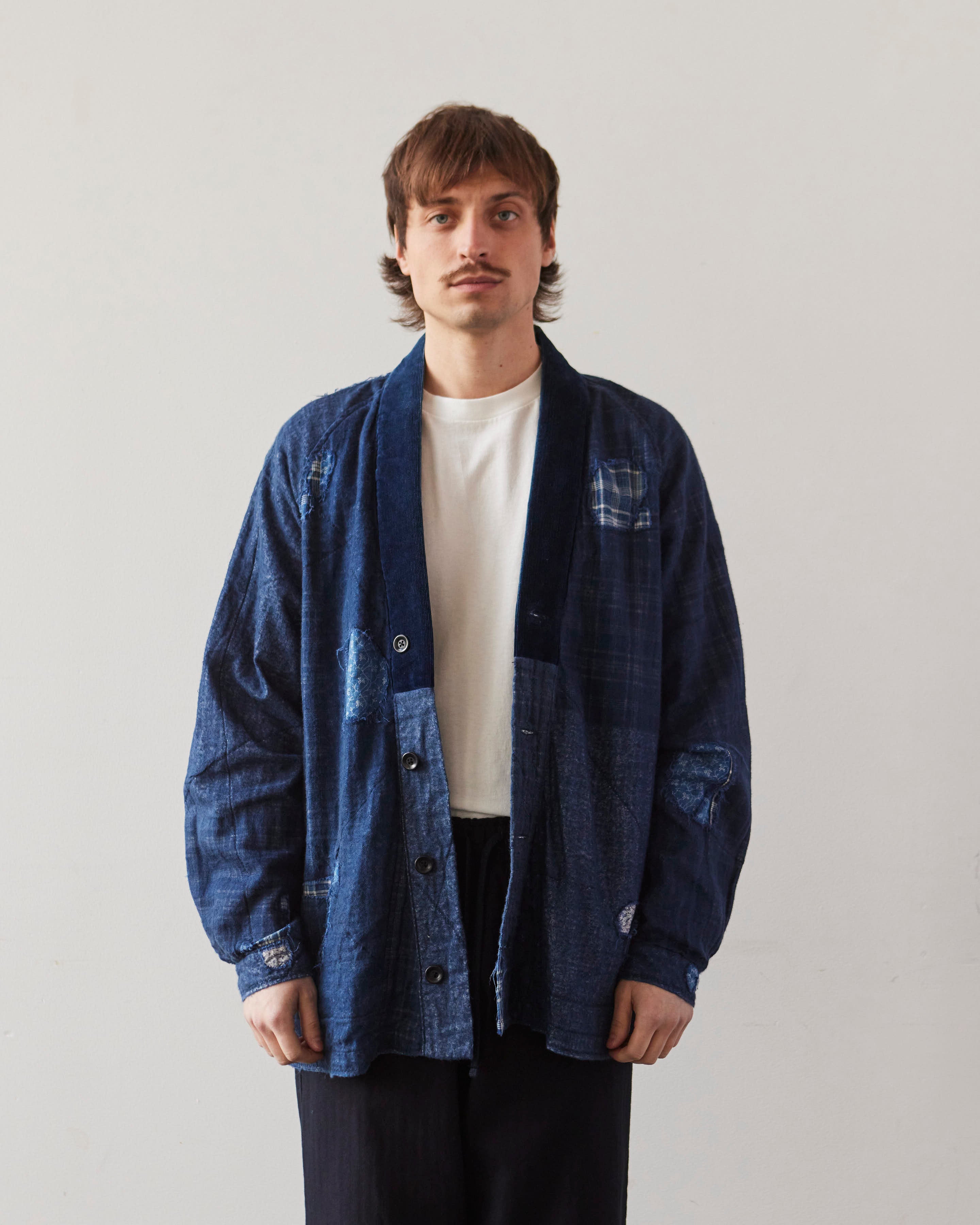 トップス KAPITAL cardigan KAPITAL Cropped Ribbed Wool Zip-Up Cardigan for Men | MR PORTER